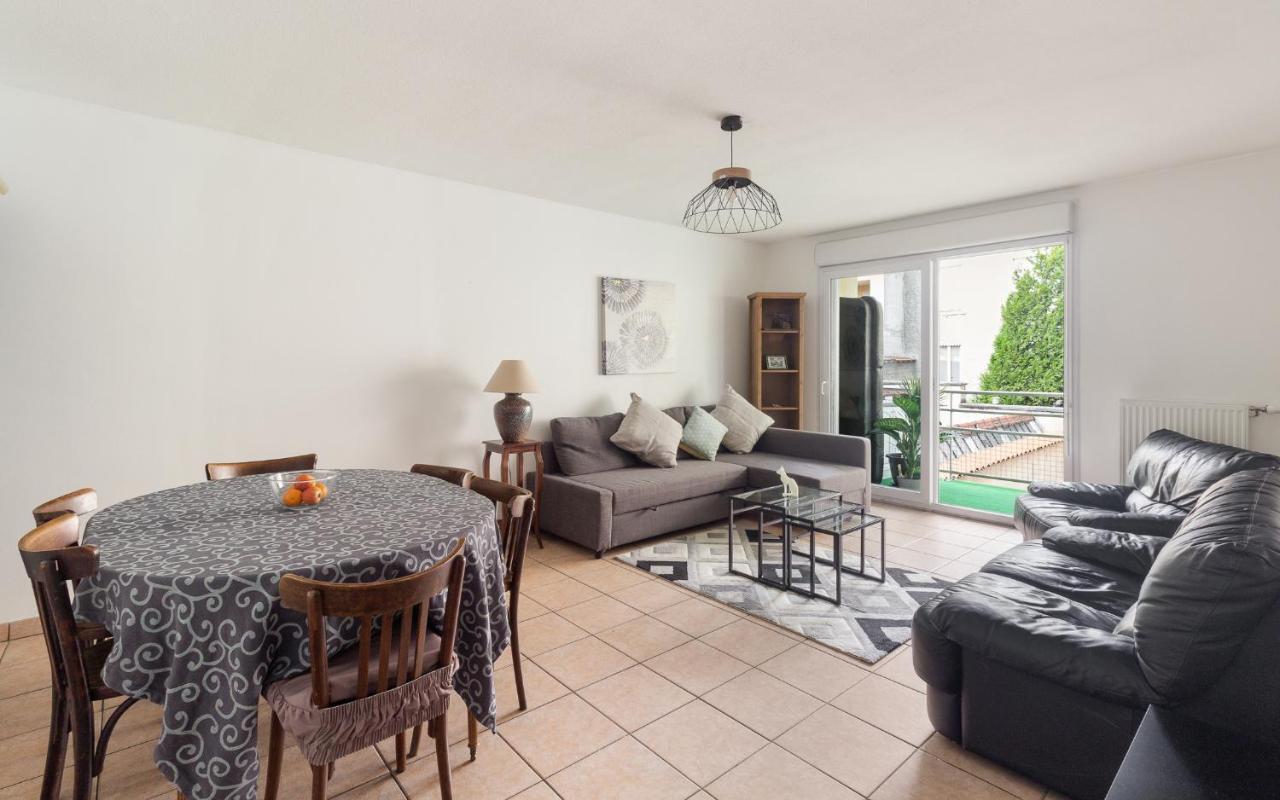 Nice Apartment With Parking Balcon Casa Lyon Villeurbanne Dış mekan fotoğraf