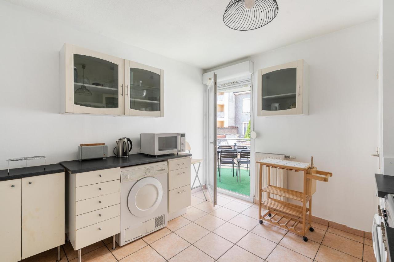Nice Apartment With Parking Balcon Casa Lyon Villeurbanne Dış mekan fotoğraf