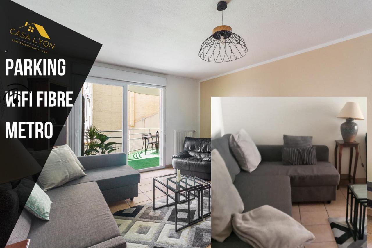 Nice Apartment With Parking Balcon Casa Lyon Villeurbanne Dış mekan fotoğraf